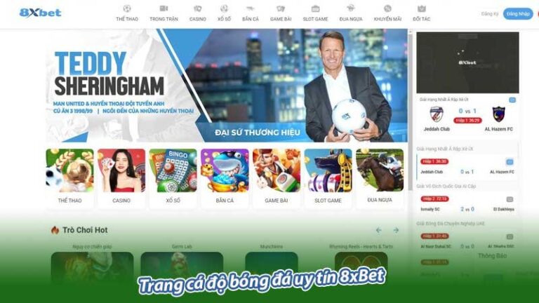 Trang cá độ bóng đá uy tín 8xBet – Sân chơi uy tín cho bet thủ Trang cá độ bóng đá uy tín 8xBet – Sân chơi uy tín cho bet thủ